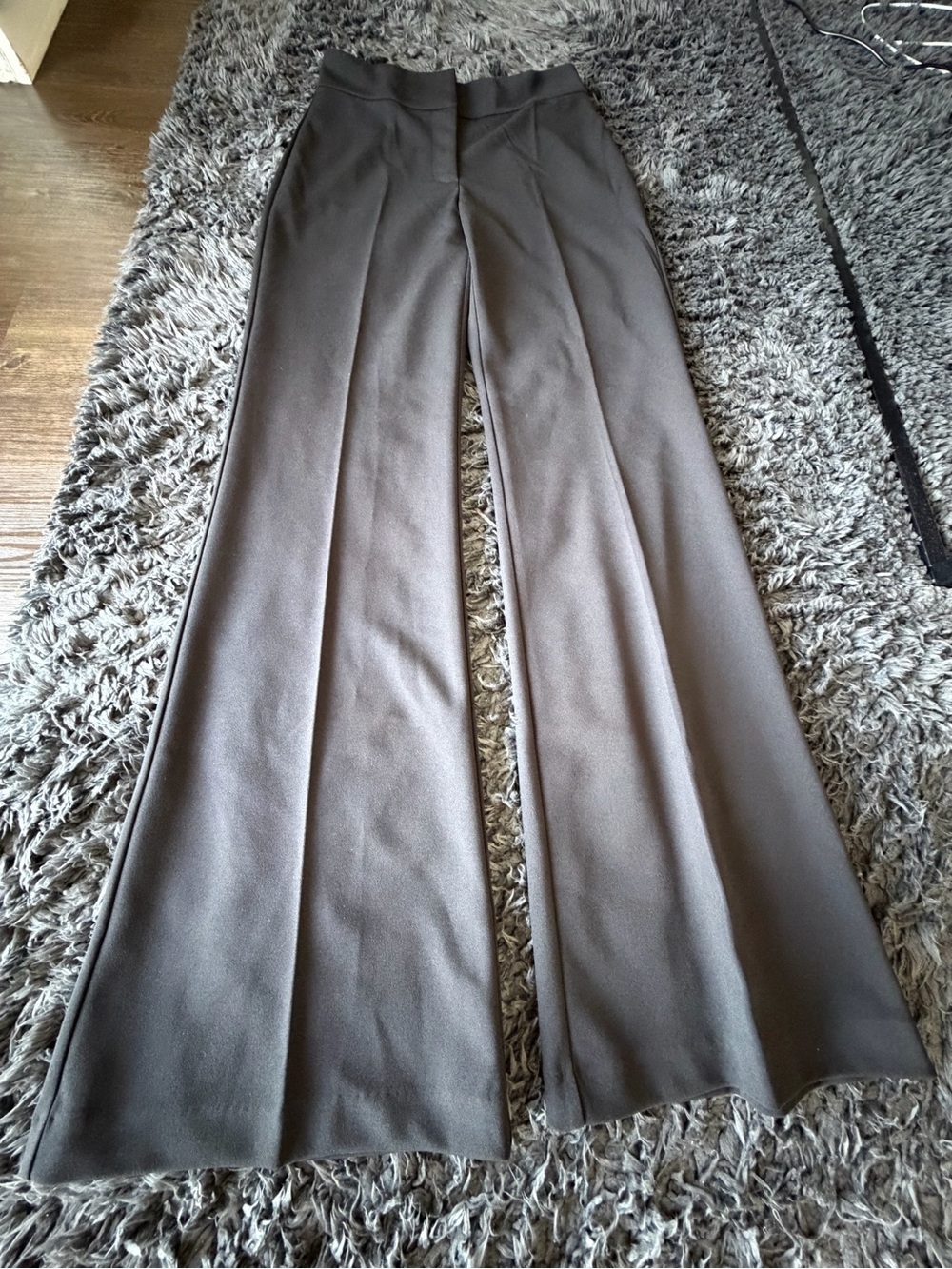 Brand New DKNY Black Wide-Leg Trousers